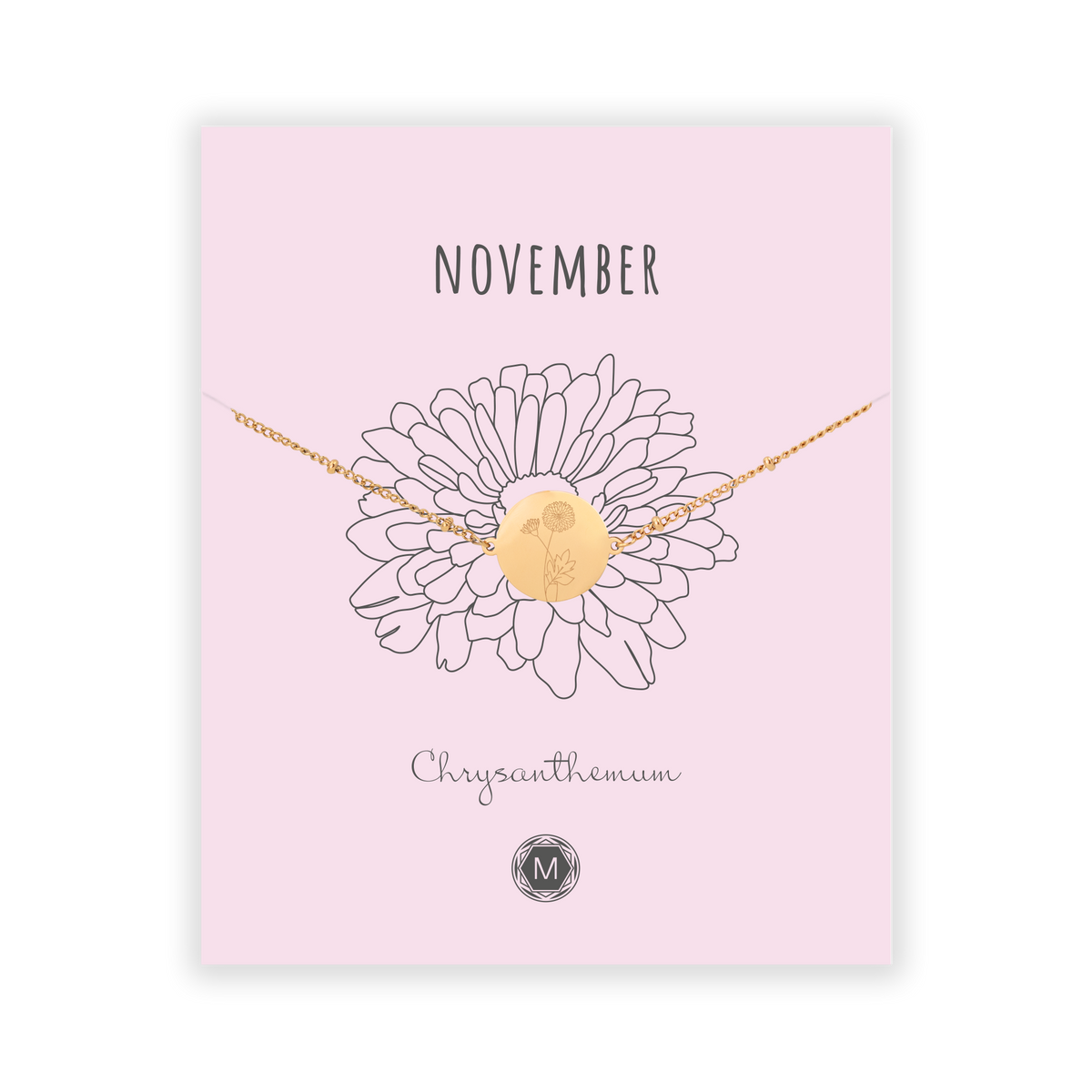 NOVEMBER CHRYSANTHEMUM Bracelet
