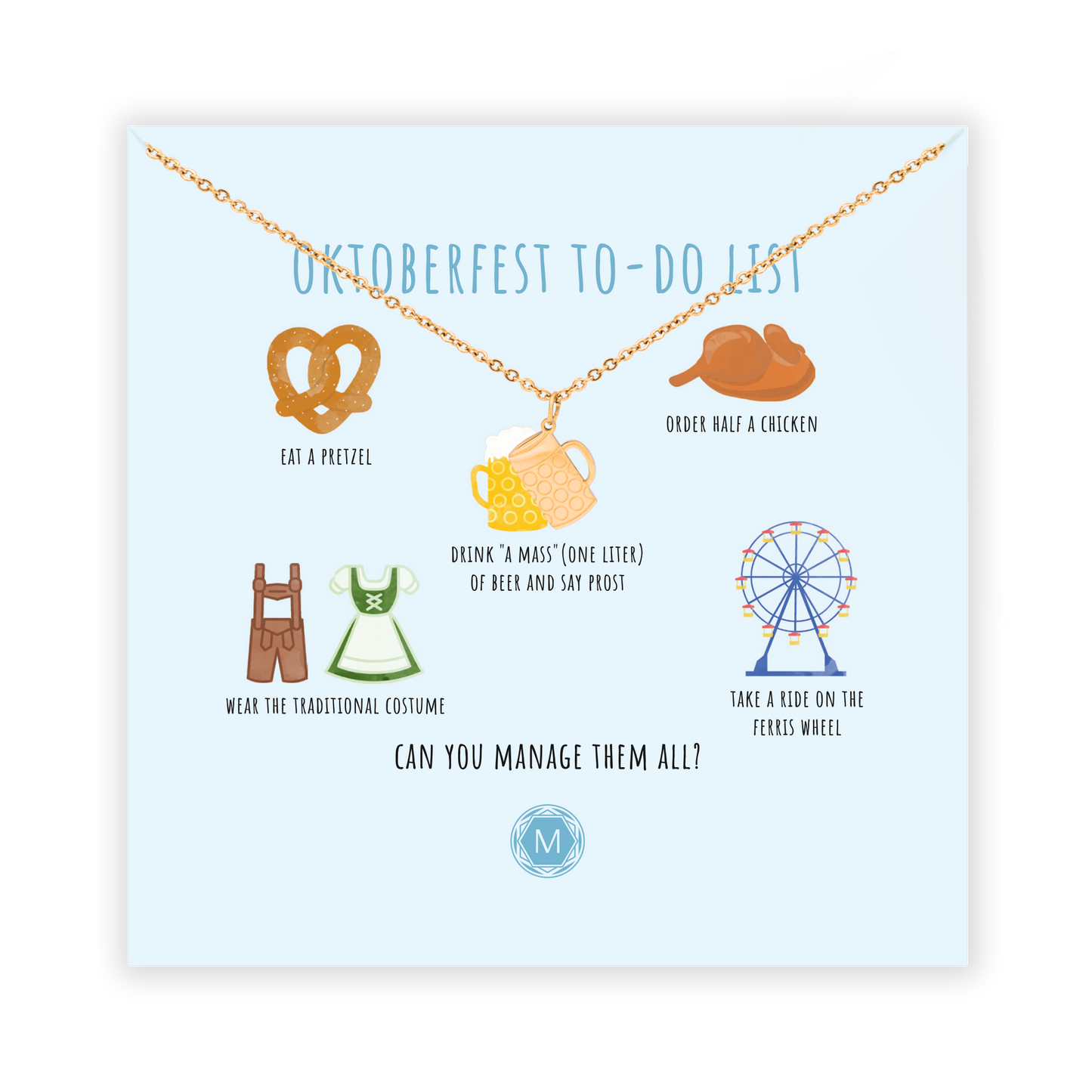 OKTOBERFEST TO-DO-LIST Necklace