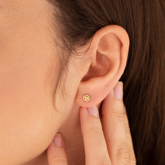 LOTUS Stud Earrings