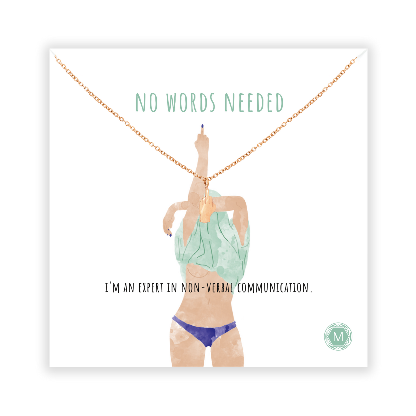 NO WORDS NEEDED Necklace