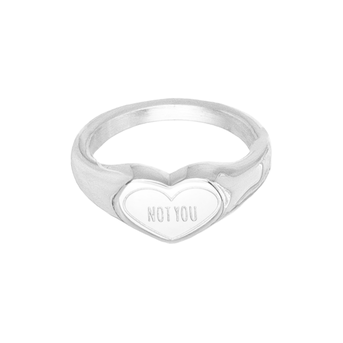 NOT YOU Ring Silver