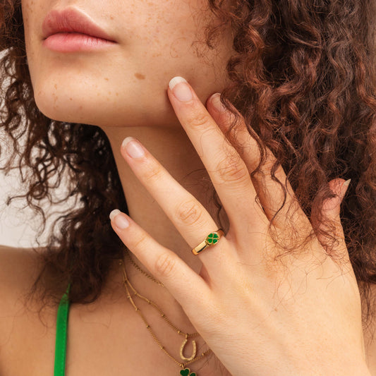 GOOD LUCK Ring Silver