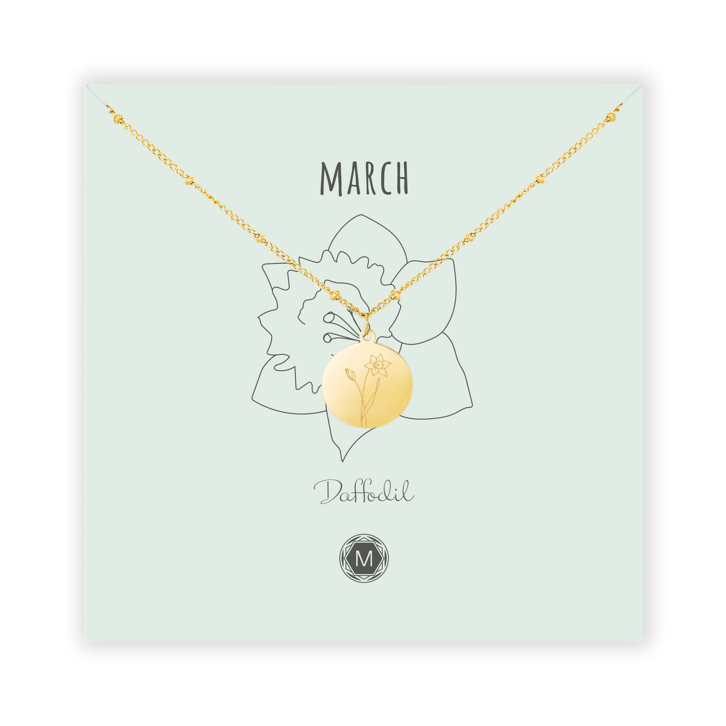 MARCH DAFFODIL Necklace