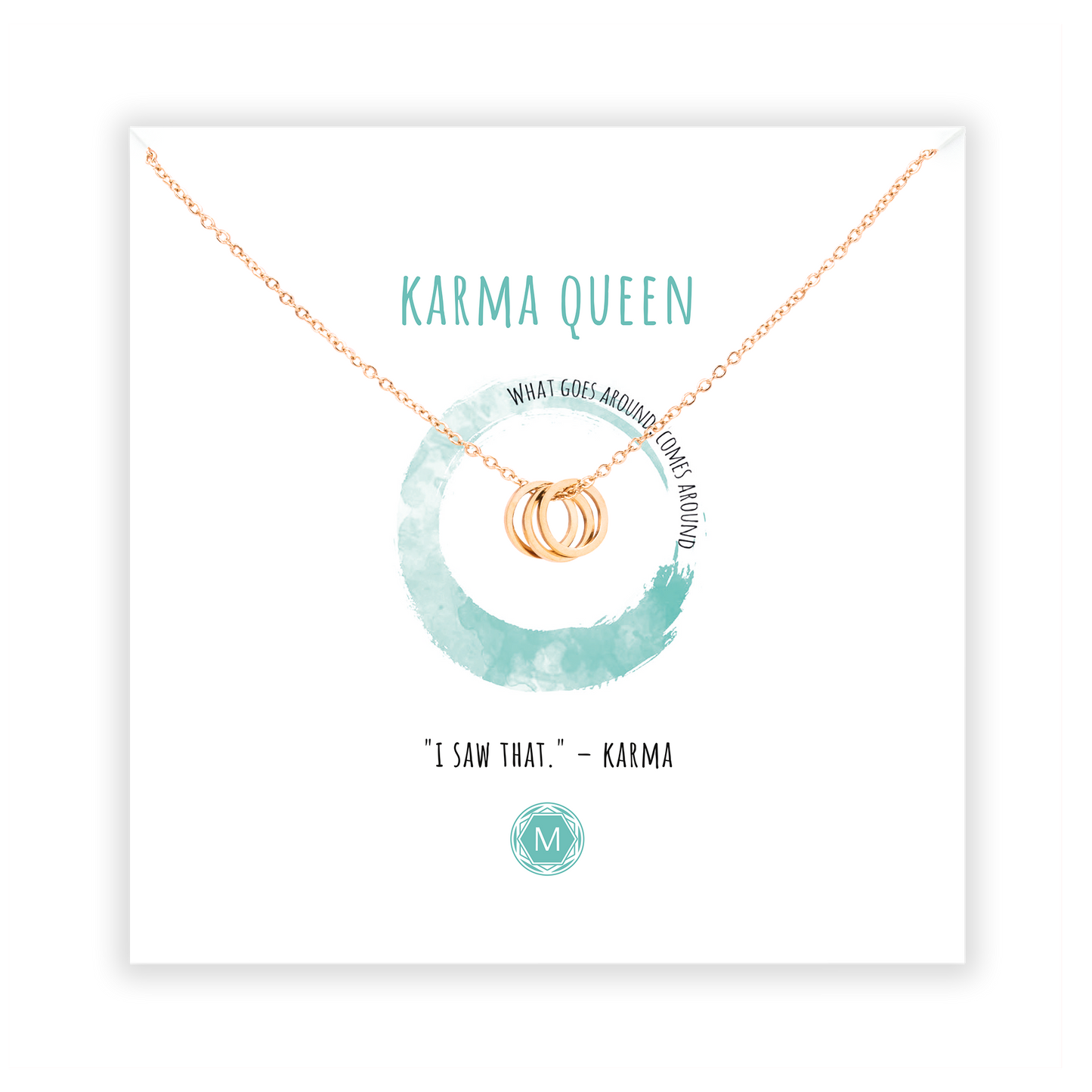 Dogeared triple 2025 karma necklace