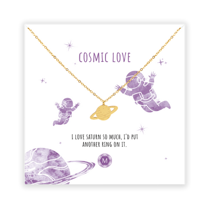 COSMIC LOVE - SATURN Necklace