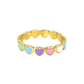 PASTEL HEARTS Ring Gold