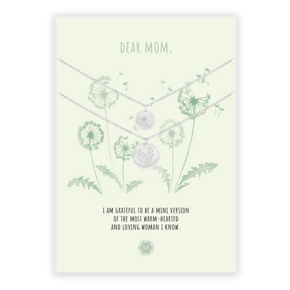 DEAR MOM (DANDELION) 2x Necklace